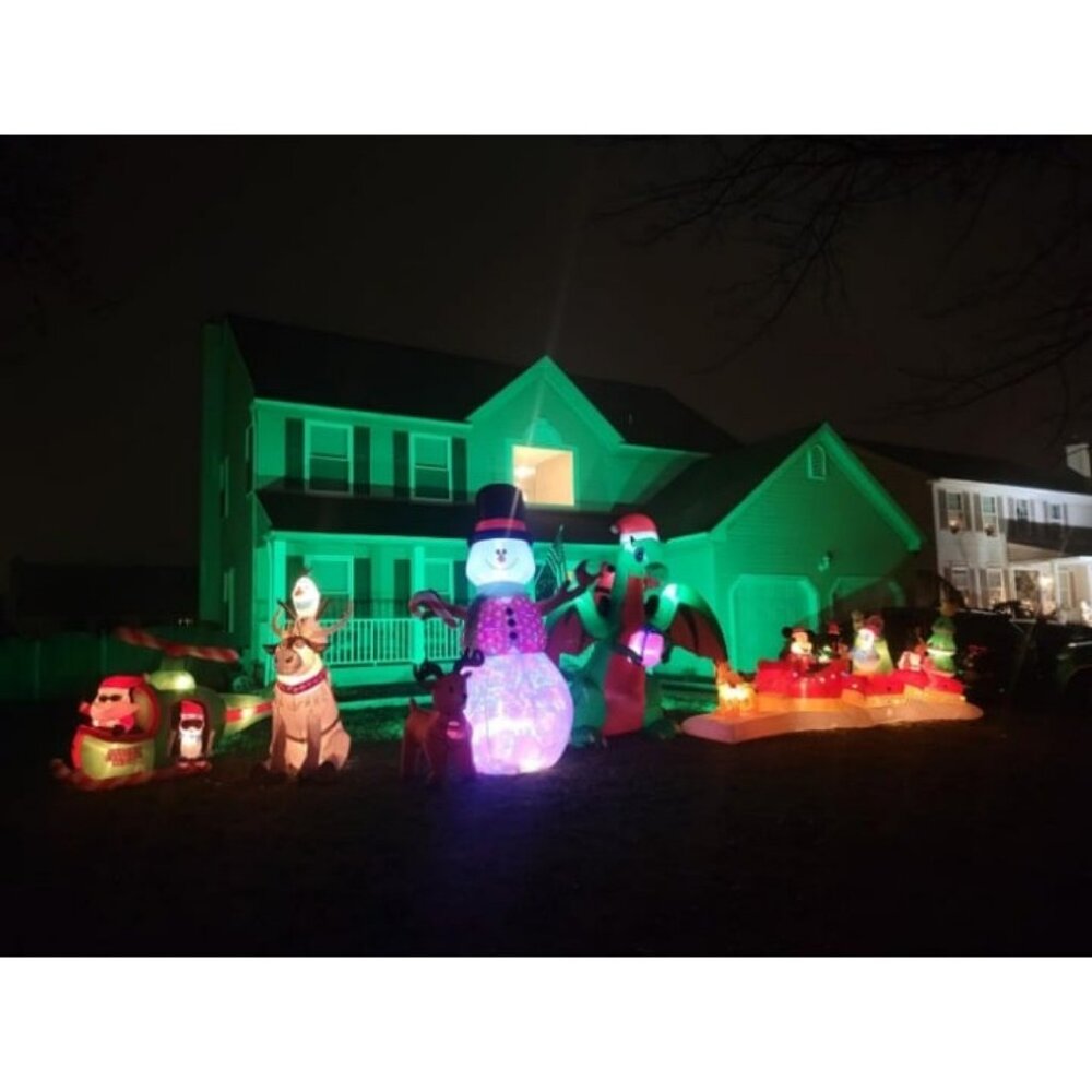 4 Pack LED Flood Light Outdoor 500W Equivalent 5000LM,Bluetooth RGBW Colored